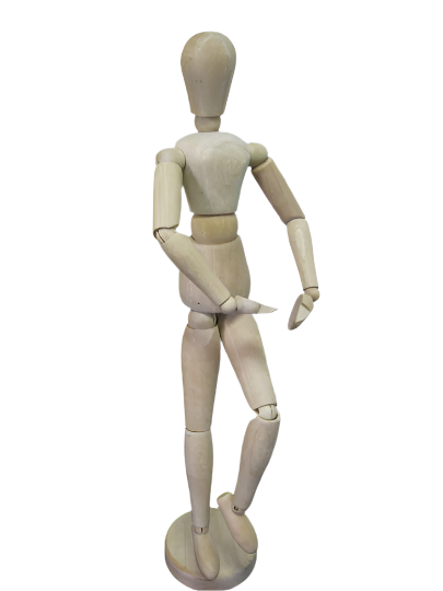 12'' Wooden Artist Mannequin – Male or Female – Ideal for Drawing, Painting, Animation & Display