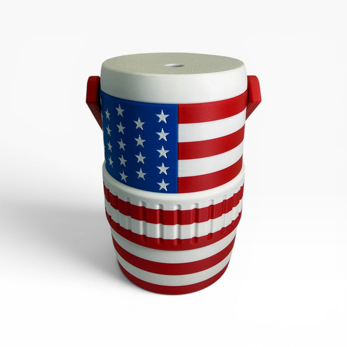 American Flag Can Cooler