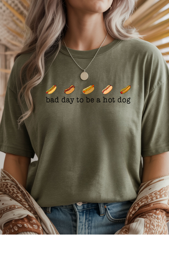 Bad Day To be A Hotdog Graphic Tee