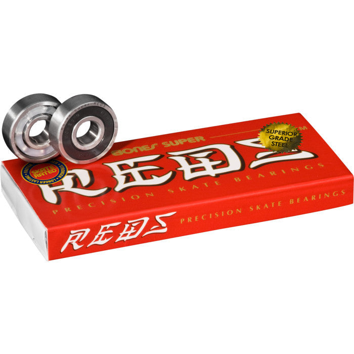 Bones Super Reds skateboard wheel bearings smooth fast and durable skate bearings