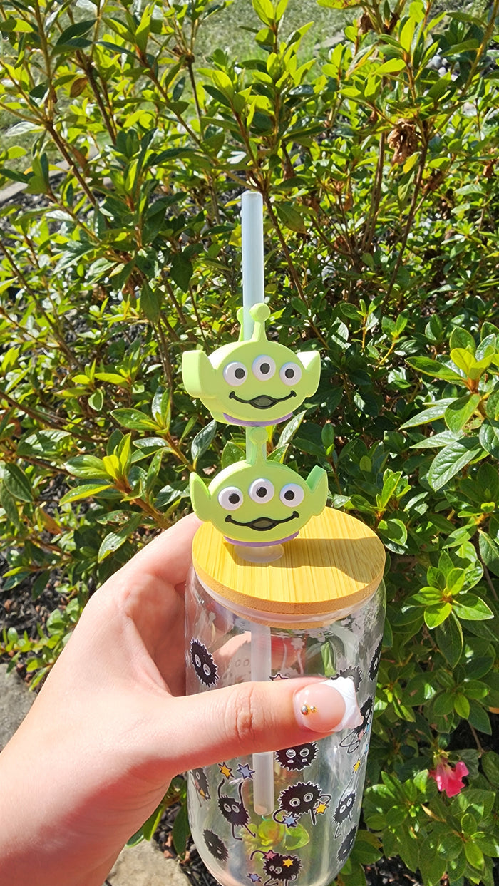 Cartoon Alien Straw Topper
