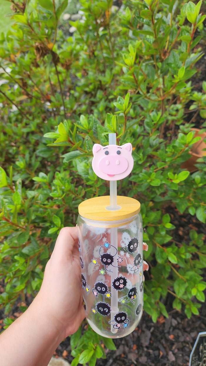 Cartoon Movie Pig Straw Topper