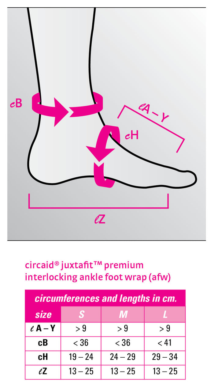 CircAid Juxtafit Premium Interlocking Ankle-Foot Wrap