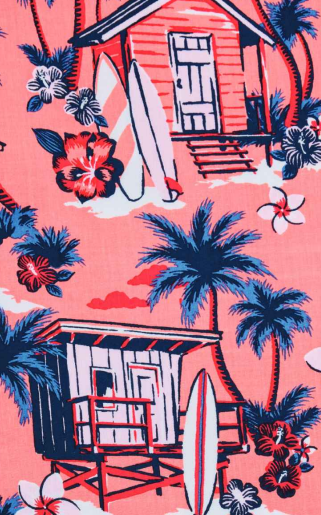 Cotton-Surf Shack (Coral Sunset)
