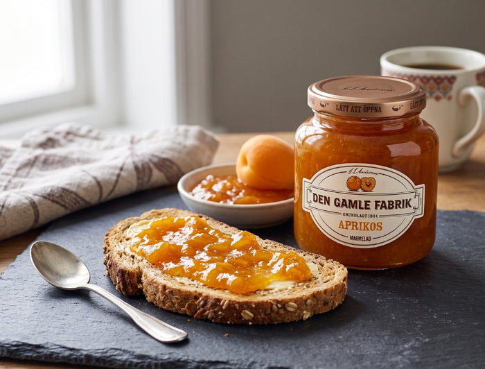 Den Gamle Fabrik Apricot Marmalade 380g (13.40 oz) – Authentic Danish Apricot Preserve