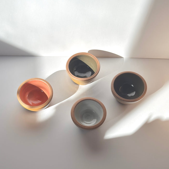 Hand Thrown Matte Coffee Ceramic Sauce Dish