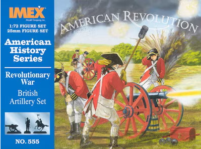 IMX-555 1/72 Revolutionary War British Artillery (24, 4 cannons)