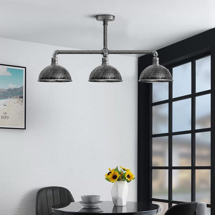 Industrial Pipe 3 Way Ceiling Light| Adjustable E27 Steampunk~3595