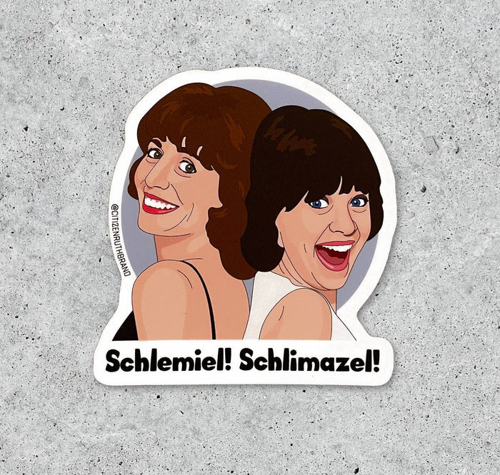 Laverne and Shirley vinyl sticker
