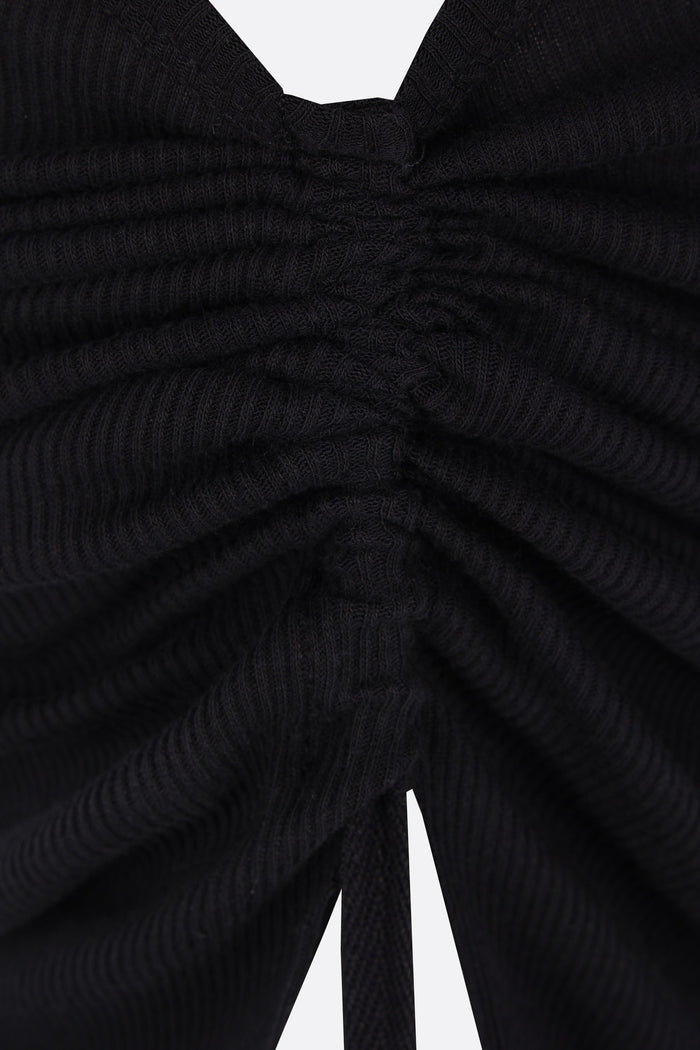 Mara cropped tank top in rib jersey