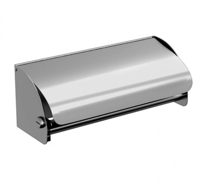 Metlam ML267 Double Toilet Roll Holder Lockable with Hood