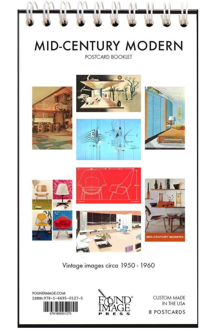 MID-CENTURY MODERN Postcard Booklet
