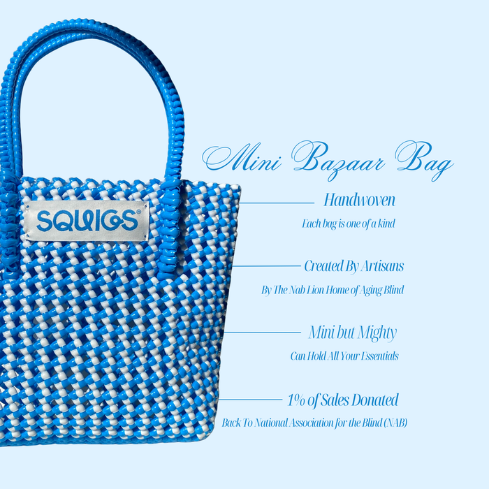 Mini Bazaar Bag - Signature Blue