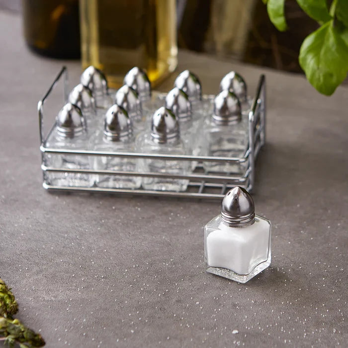 Mini Glass Salt & Pepper Shakers