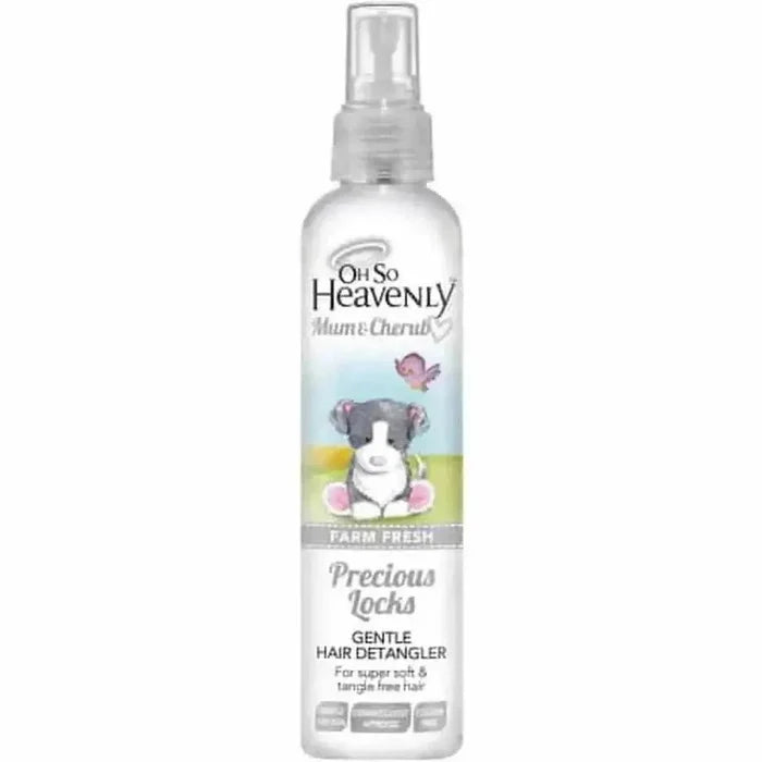 Oh So Heavenly Mum & Cherub Precious Locks gentle hair detangler bottle 200ml