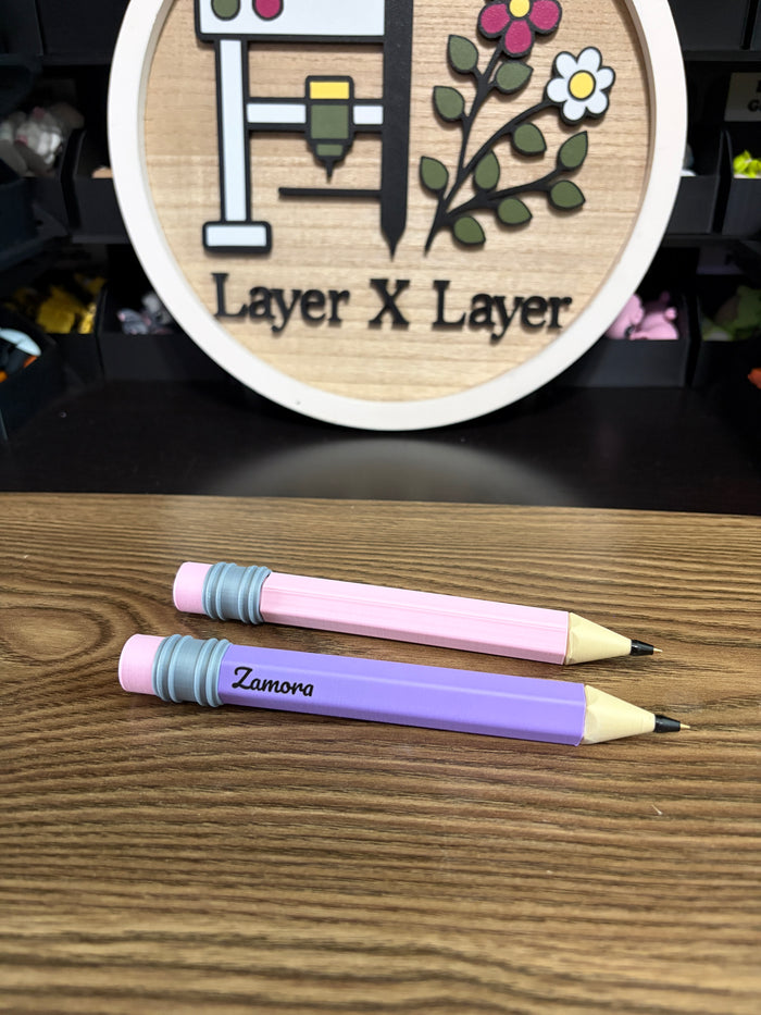 Personalized 3D-Printed Pencil