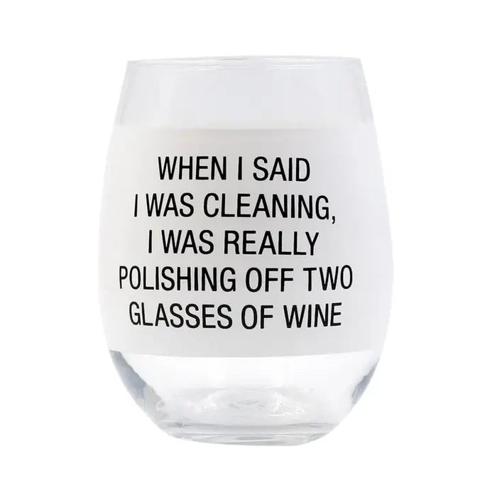 Polishing Off Wine Glass