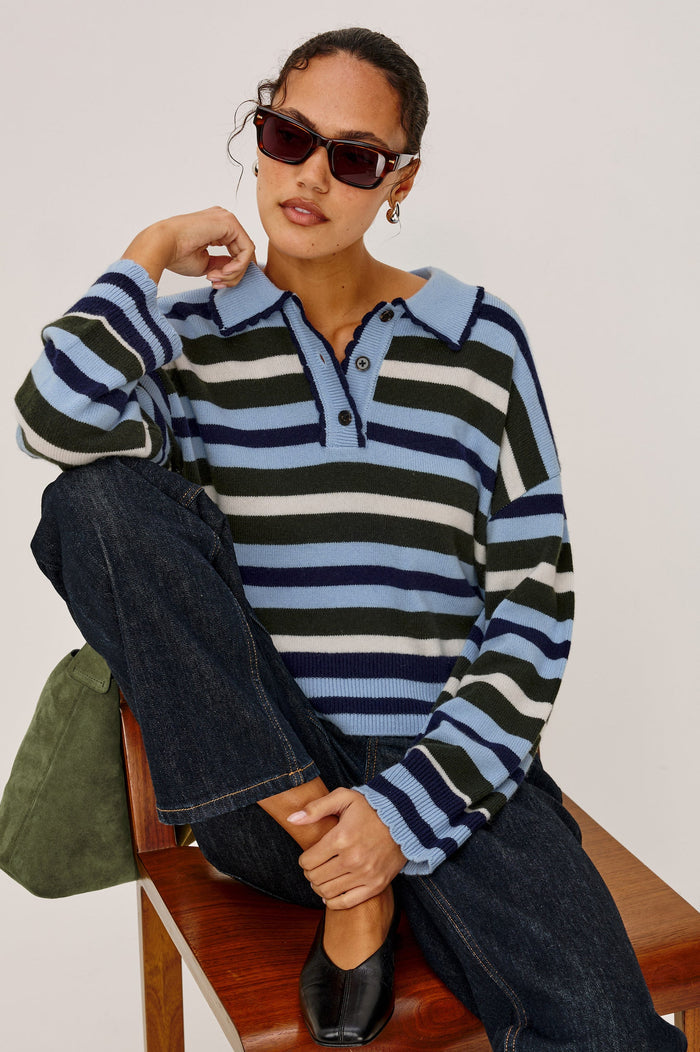 Rails Delora Sweater in Sky Forest