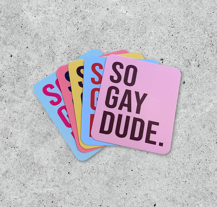 So Gay Dude vinyl sticker