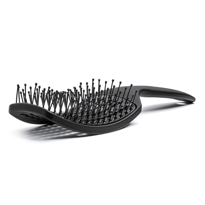 Sam Villa Thermal Ionic Pro Vent Brush, professional vented brush with ceramic thermal core for even heat distribution, heat-resistant ionic nylon bristles for fast drying, detangling, smoothing, and anti-frizz results, reduces static and drying time, perfect for salon-quality blowouts and sleek polished hair