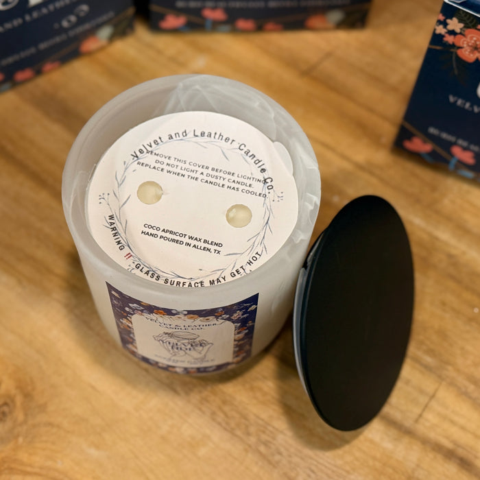 Velvet & Leather Candle Co. Scented Candle