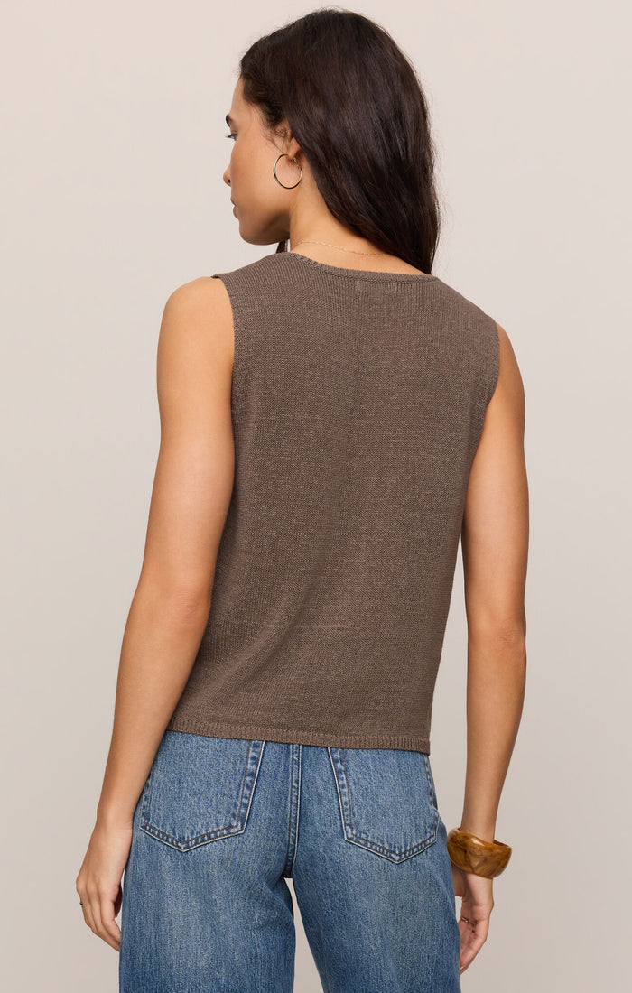 Z Supply Syd Sweater Vest in Pebble
