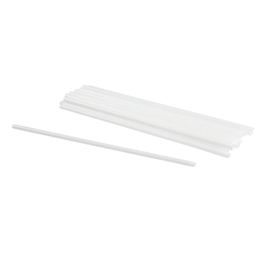 10" Regular Unwrapped White Straws