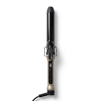 The Olla Bella 1.25" Ceramic Digital Curling Iron shown vertically on a white background.
