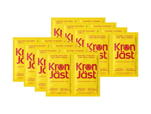 KronJäst Torrjäst Söta Degar 16 x 14g – Swedish Instant Dry Yeast for Sweet Doughs | Swedish Cravings