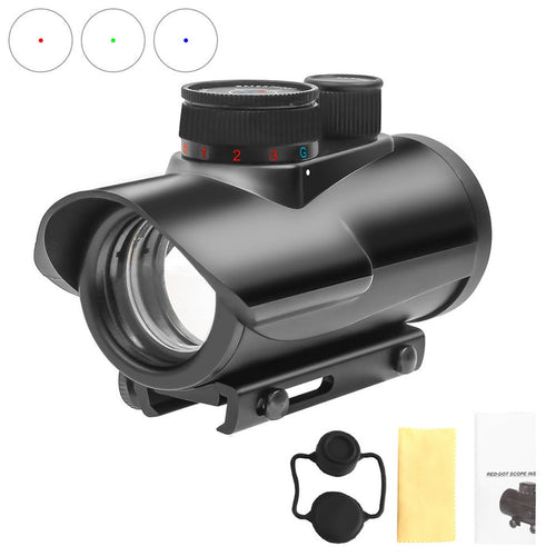 1x30mm Red Green Blue Brightness Sight Airsoft