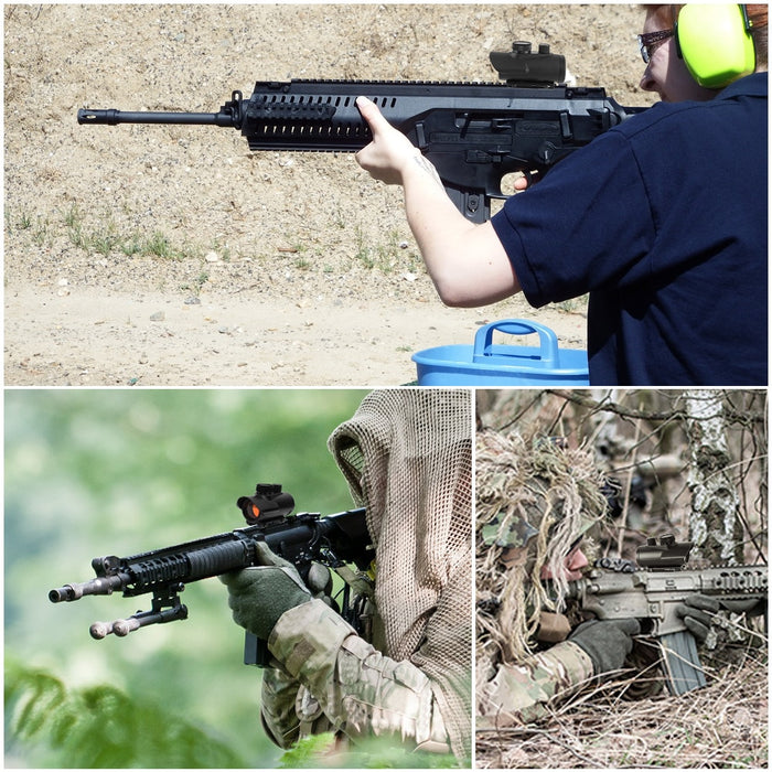 1x30mm Red Green Blue Brightness Sight Airsoft