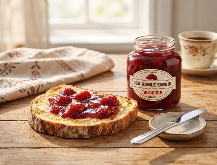 2 x Den Gamle Fabrik Strawberry Marmalade 380g (13.40 oz) – Authentic Danish Strawberry Preserve