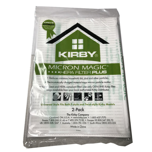 2pk Kirby Avalir and G10D HEPA Vacuum Bags Part 205814A
