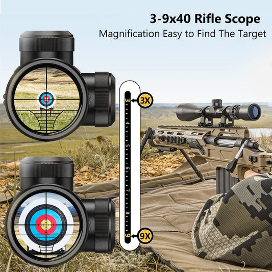 3-9x40 Tactical Rifle Scope Airsoft
