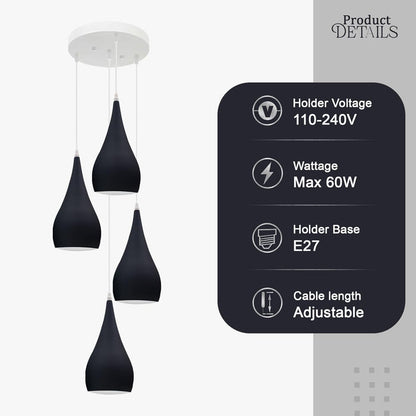 3 Way Multi Teardrop Ceiling Pendant Light  ~5295