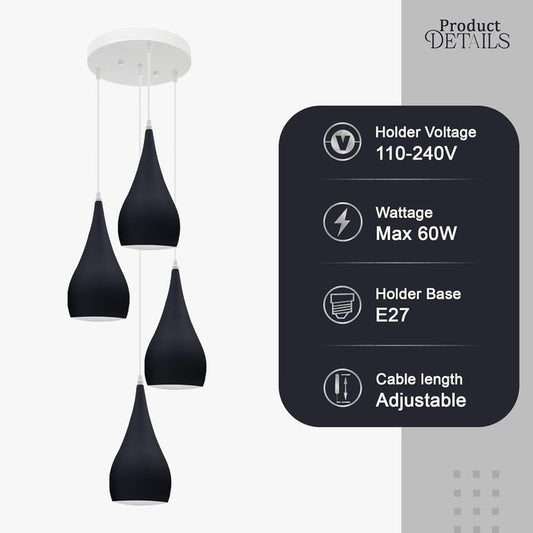3 Way Multi Teardrop Ceiling Pendant Light  ~5295