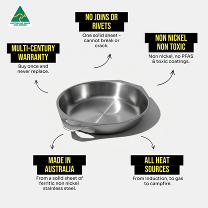 31cm Stainless Steel Deep Baking Pan