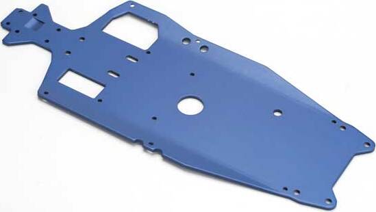Chassis, 6061-T6 aluminum (3mm) (anodized blue)/ adhesive foam pad (1)