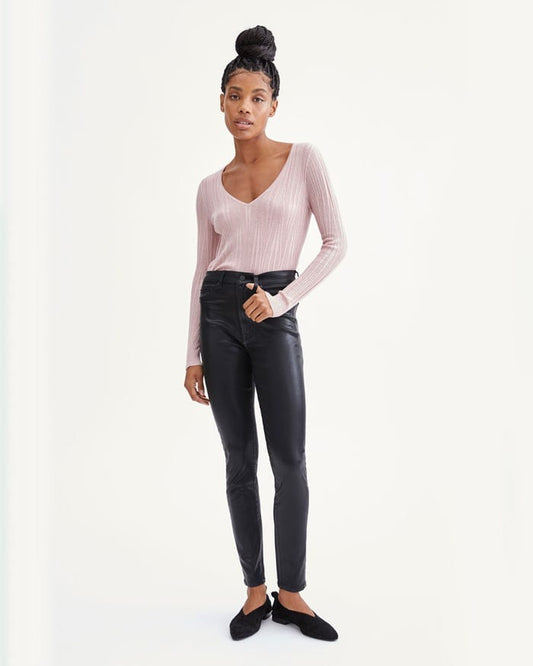 7 For All Mankind Coated B(air) High Waist Ankle Skinny with Faux Pockets - Taryn x Philip Boutique
