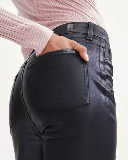 7 For All Mankind Coated B(air) High Waist Ankle Skinny with Faux Pockets - Taryn x Philip Boutique