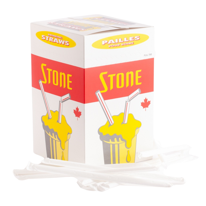 8" Individually Wrapped Flex Milkshake Straws
