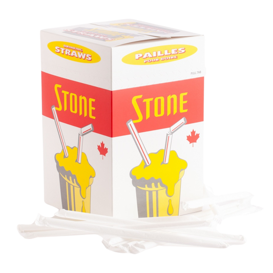 8" Individually Wrapped Flex Milkshake Straws