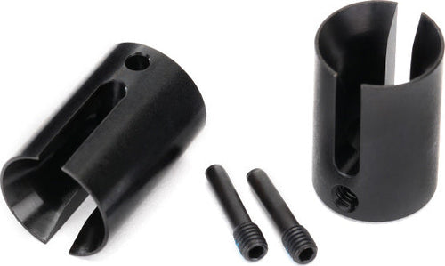 Drive cup, machined steel (2)/ 4x17mm screw pins (2)