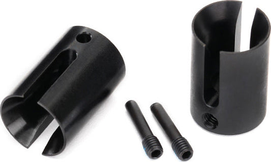 Drive cup, machined steel (2)/ 4x17mm screw pins (2)