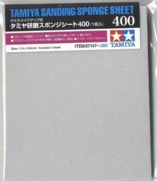 Sanding Sponge Sheet 4.5"x5.5" (5mm thick) 400 Grit