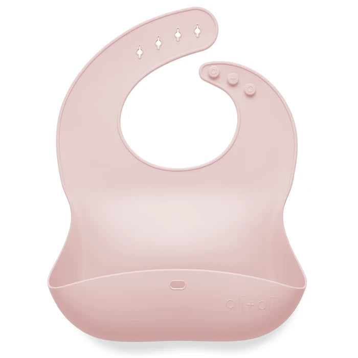 Ali+Oli Silicone Baby Bib - Pink