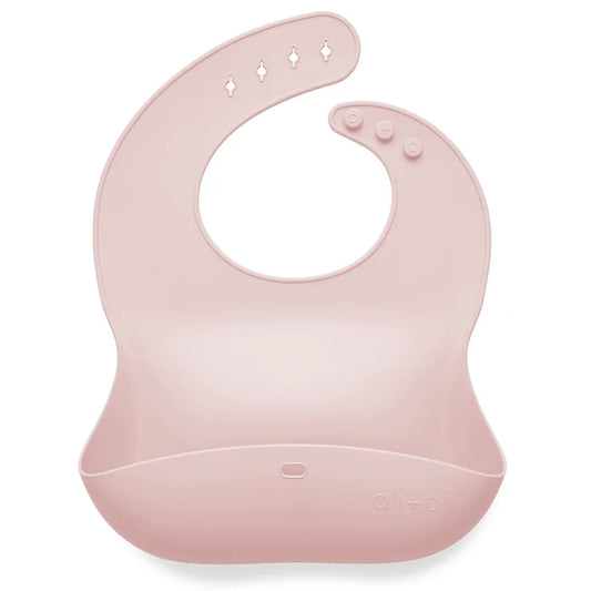Ali+Oli Silicone Baby Bib - Pink