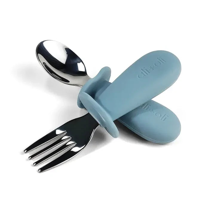 Ali+Oli Spoon and Fork Set - Blue
