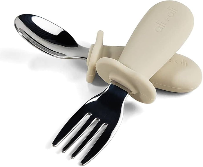 Ali+Oli Spoon and Fork Set - Khaki