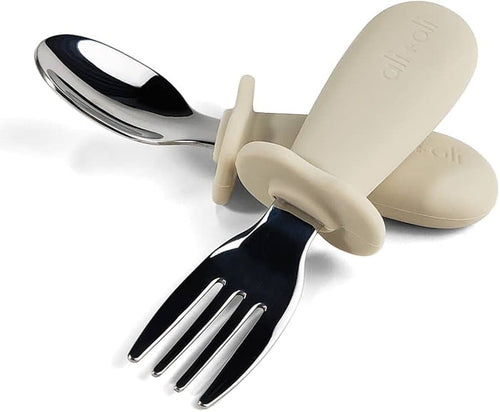 Ali+Oli Spoon and Fork Set - Khaki